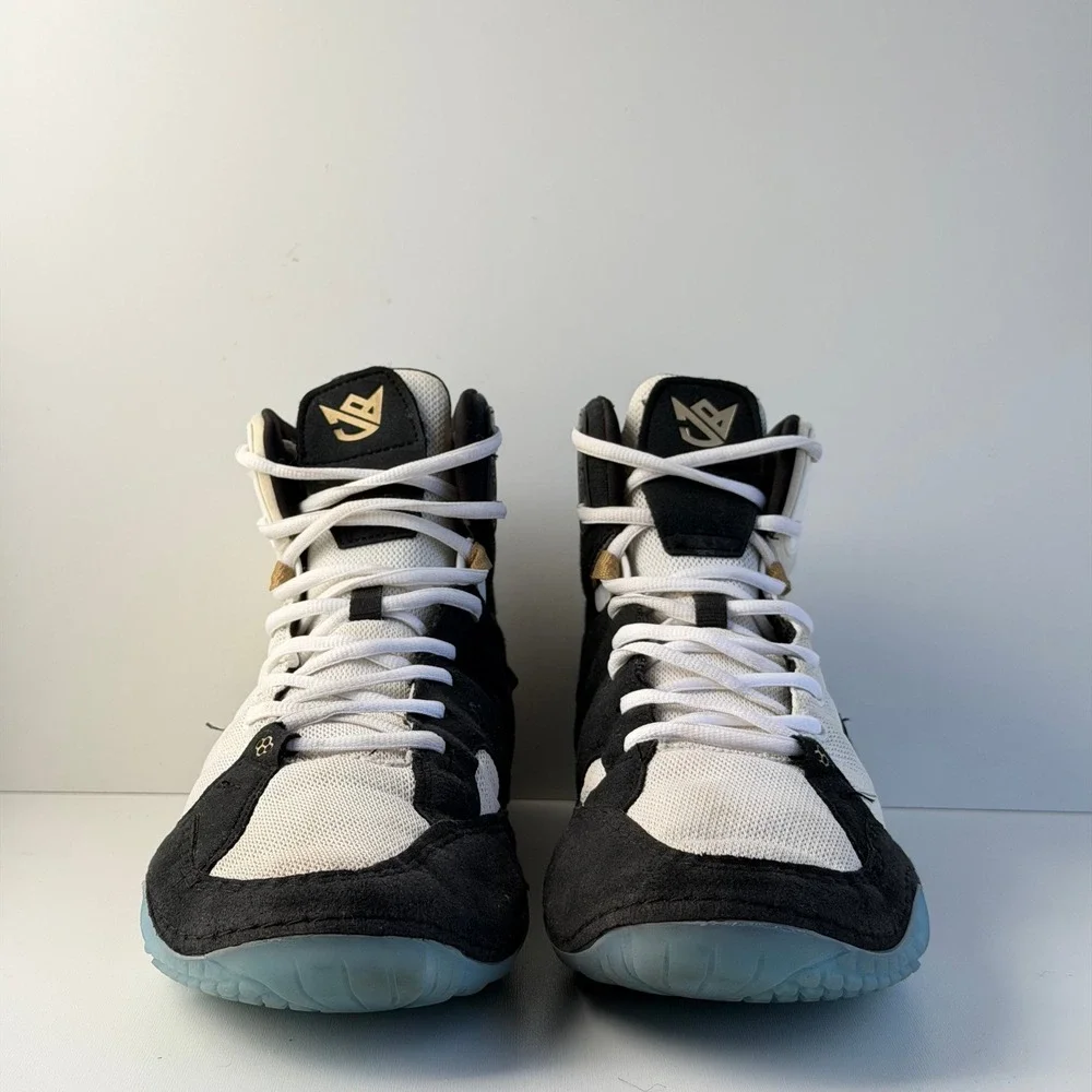 Rudis JB Alpha Wrestling Shoes Mens 13 White Black Gold Boxing Training